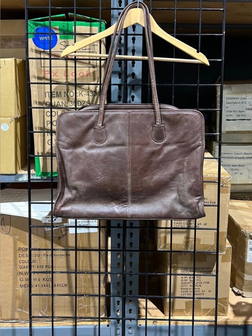 Coach Leather Briefcase Tote